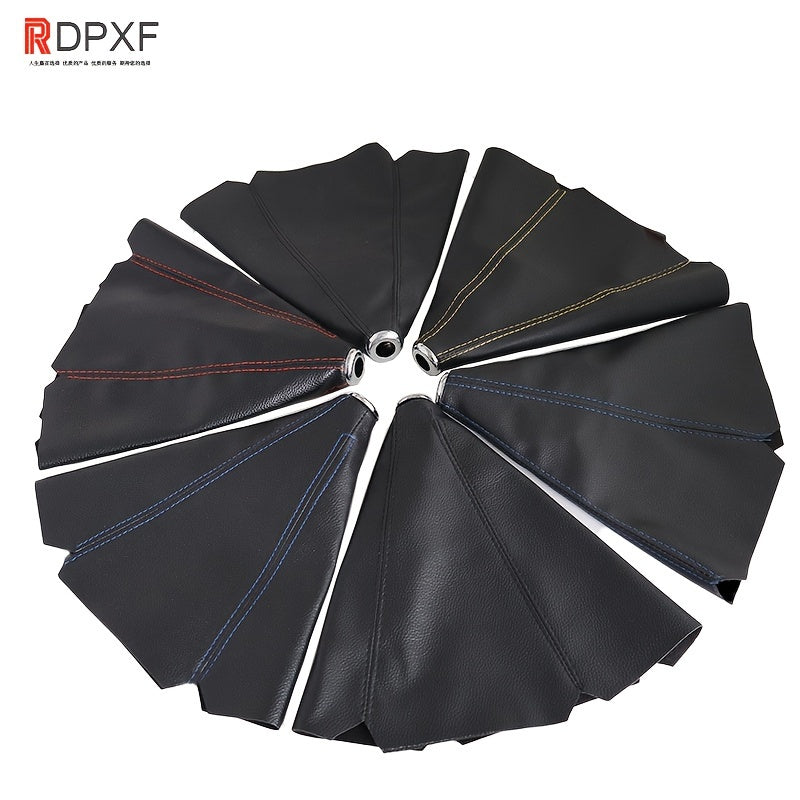 Universal PU Leather Gear Shift Gaiter for Manual Transmission with Dust Cover
