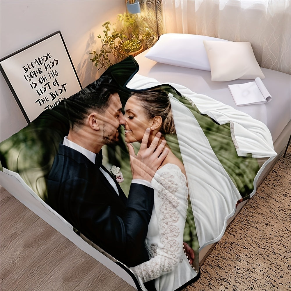 Personalized Flannel Throw Blanket for All Seasons Hypoallergenic Easy to Clean