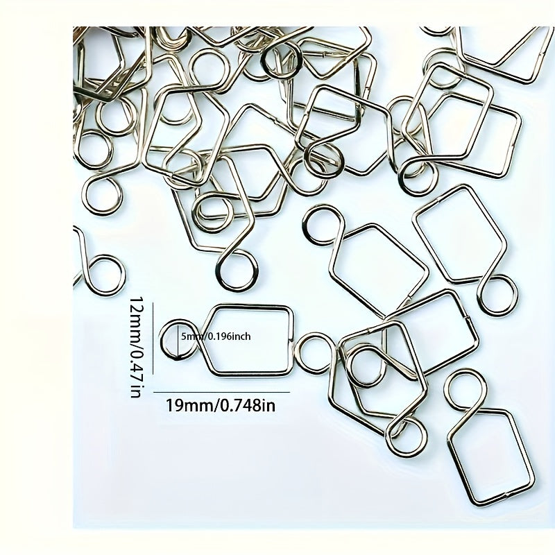 Stainless Steel Crystal Chandelier DIY Buckles 100pcs Polished Adjustable No Electricity Needed for Christmas Decor