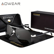 Men's Polarized Fashion Sunglasses with UV Protection Black Frame