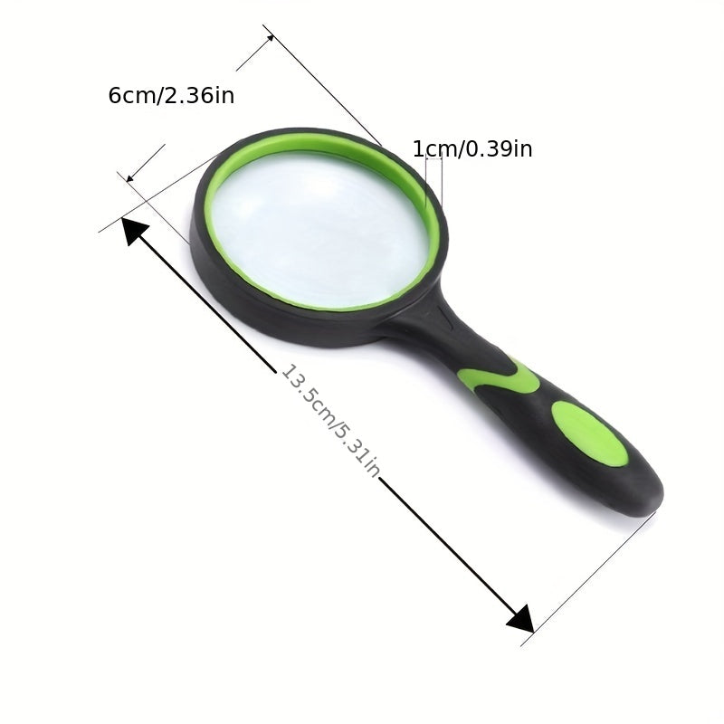 Elderly Handheld Magnifying Glass 10X Reading Lens Compact Clear