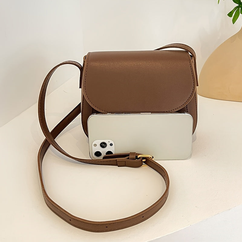 Black Mini Square Bag Crossbody Shoulder Bag Fashion Small PU Bag