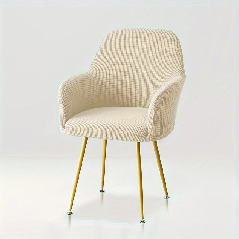 Zamonaviy uslubda yuqori qulaylik dizayni bilan cho'ziladigan mato stul qoplamasi, uy va mehmonxona ovqatlanish stullari uchun.