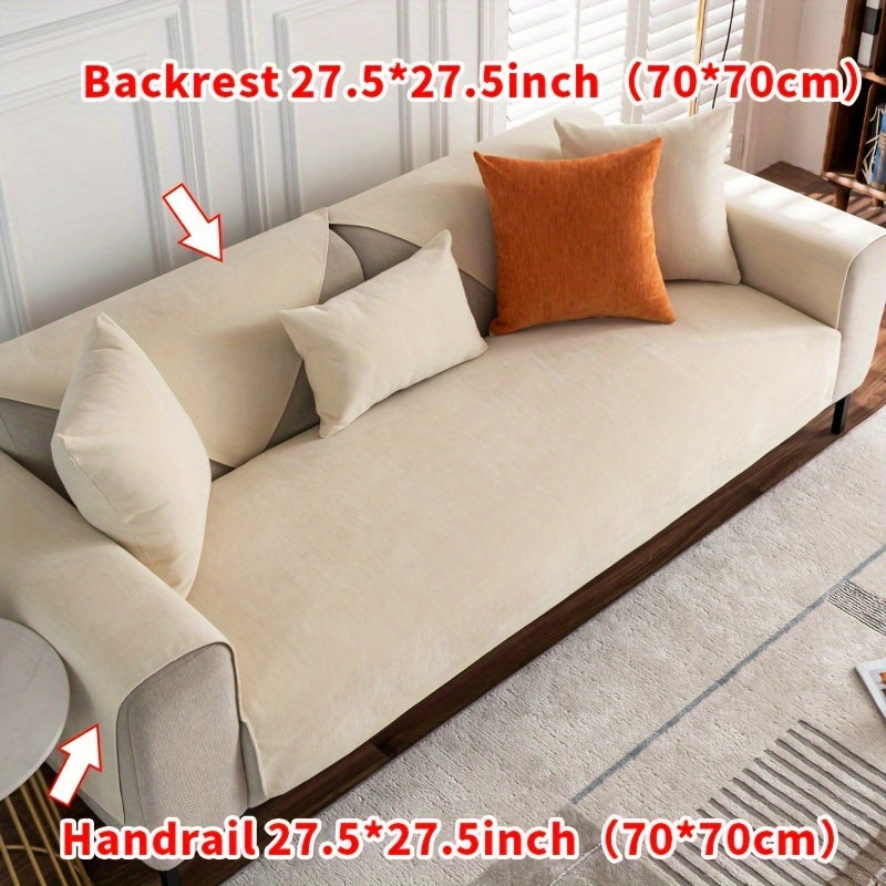 Chenille Sofa Cover for 1-4 Seater All-Season Pet-Friendly Non-Slip Machine Washable