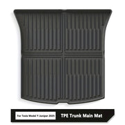 Rear Trunk Mat for Model Y 2025+ TPE All Weather Full Coverage Cargo Liner