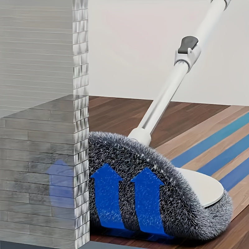 Yassi va devor tozalash uchun uzaytiriladigan tutqich bilan 360° aylanadigan mop