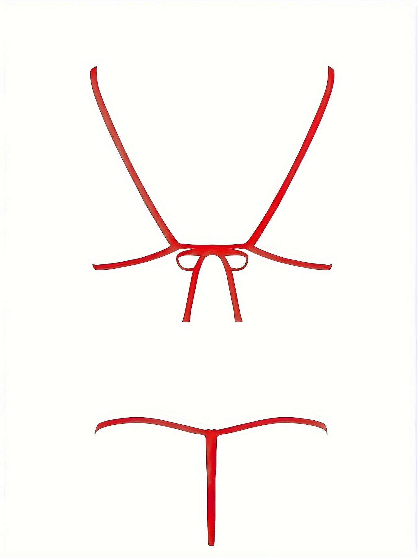 Women's Floral Lace Lingerie Set with Semi-Sheer Bra and Crotchless Thong