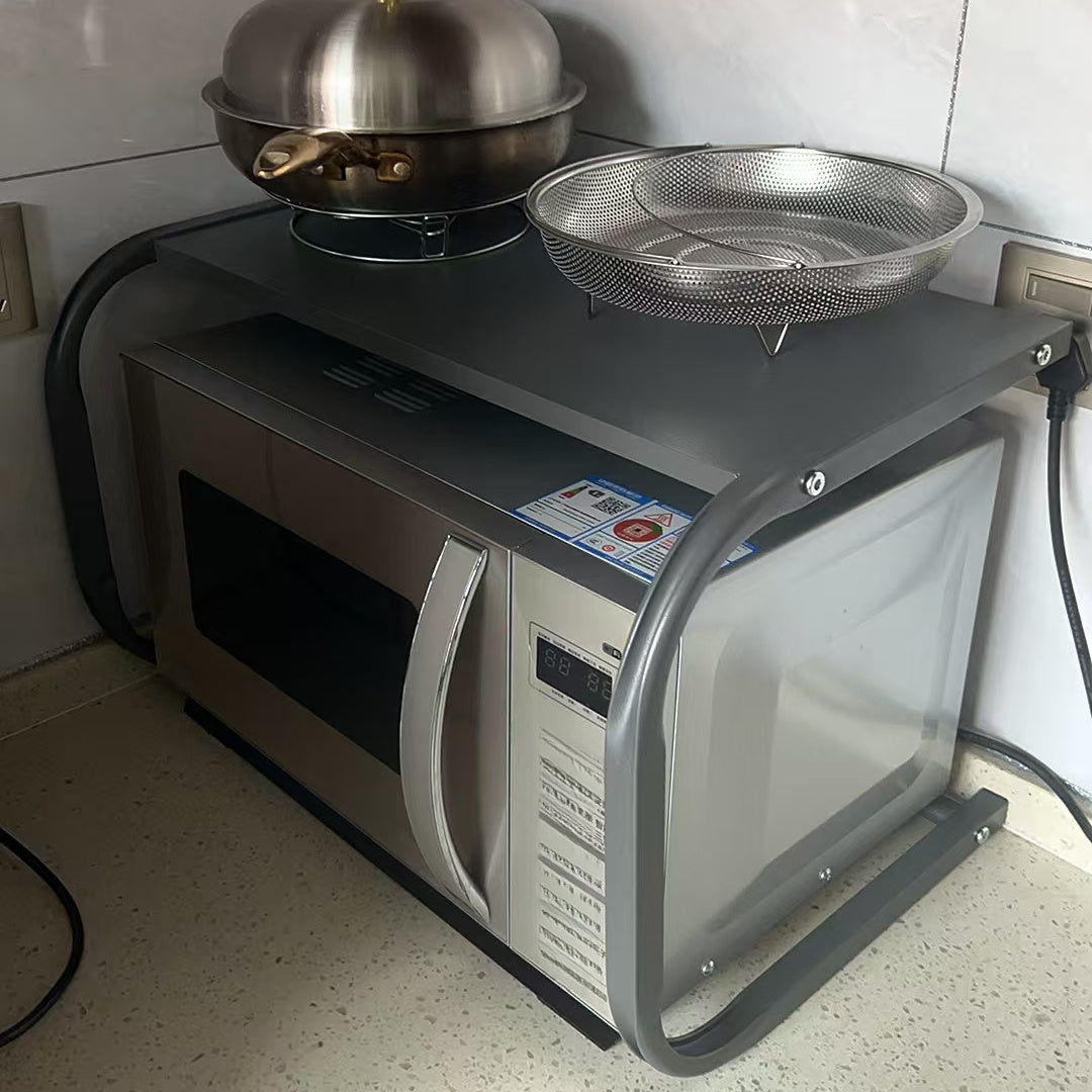 Ko‘p funksiyali stol usti tashkilotchisi va ziravorlar qutisi mikroto‘lqinli pechlar, guruch pishirgichlar va ziravorlar uchun. O‘rnatishni talab qilmaydi, ko‘p qatlamli javon bilan portativ dizayn, qozonlarni saqlash uchun.