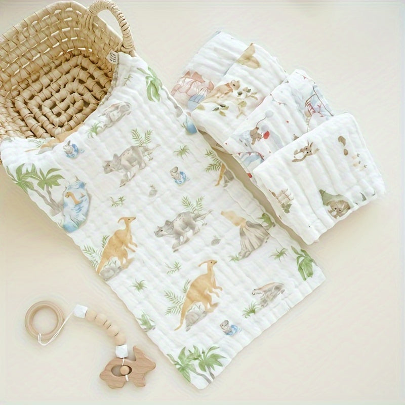 Juego de toallas para niños, suave de múltiples capas, 5 piezas para rostro, baño, toallitas