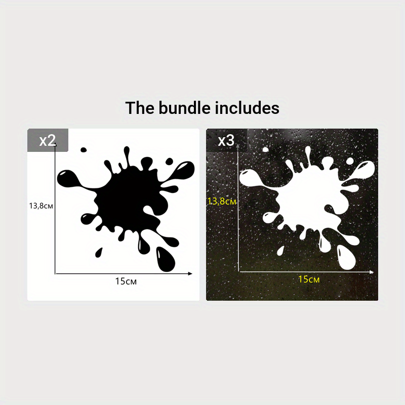 Car Auto Vinyl Decal 15x13.8cm White Black Bumper Window Sticker Decoration