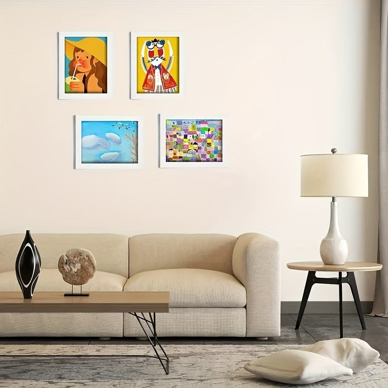 A4 Wall Art Frames for Home Decor and Party Gift Set of 2