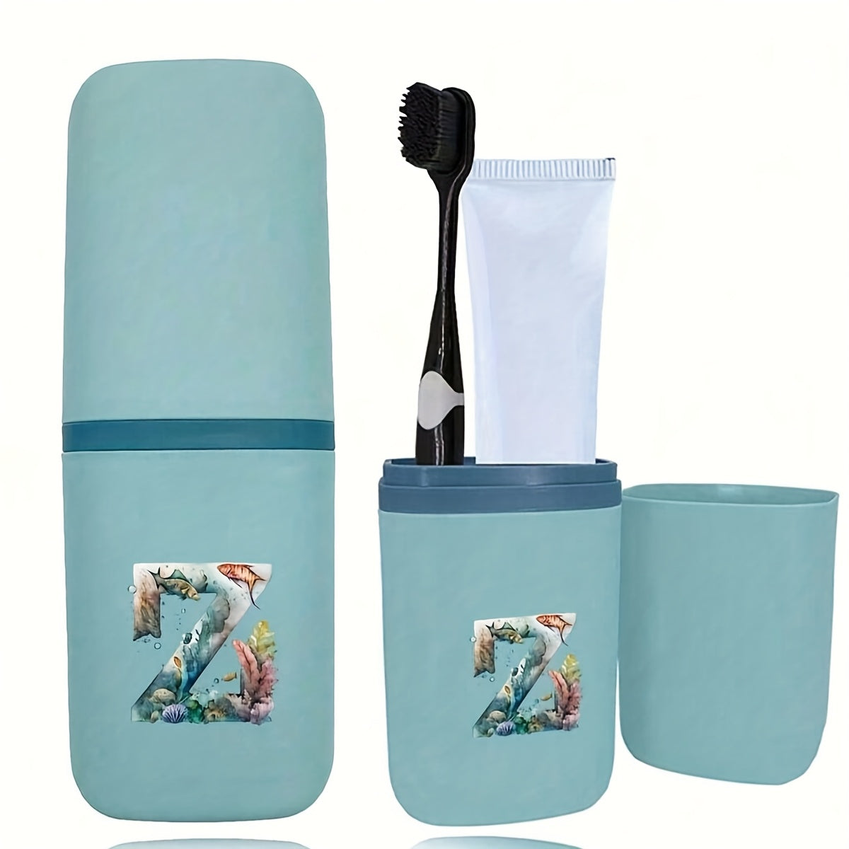 Tish cho'tkasi tutqichlari to'plami hammom aksessuarlari sayohat uchun suv o'tkazmaydigan saqlash qutisi