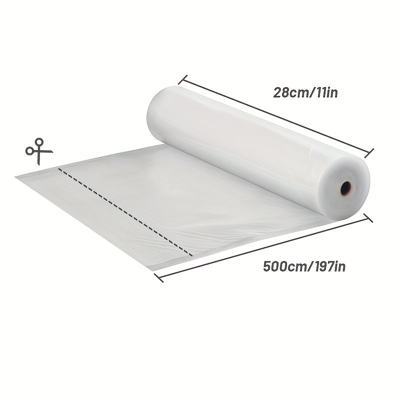 5m BPA-bepul vakuum yopishtiruvchi rulonlar, yirtiqlarga chidamli, hidga qarshi, Sous Vide taom tayyorlash uchun