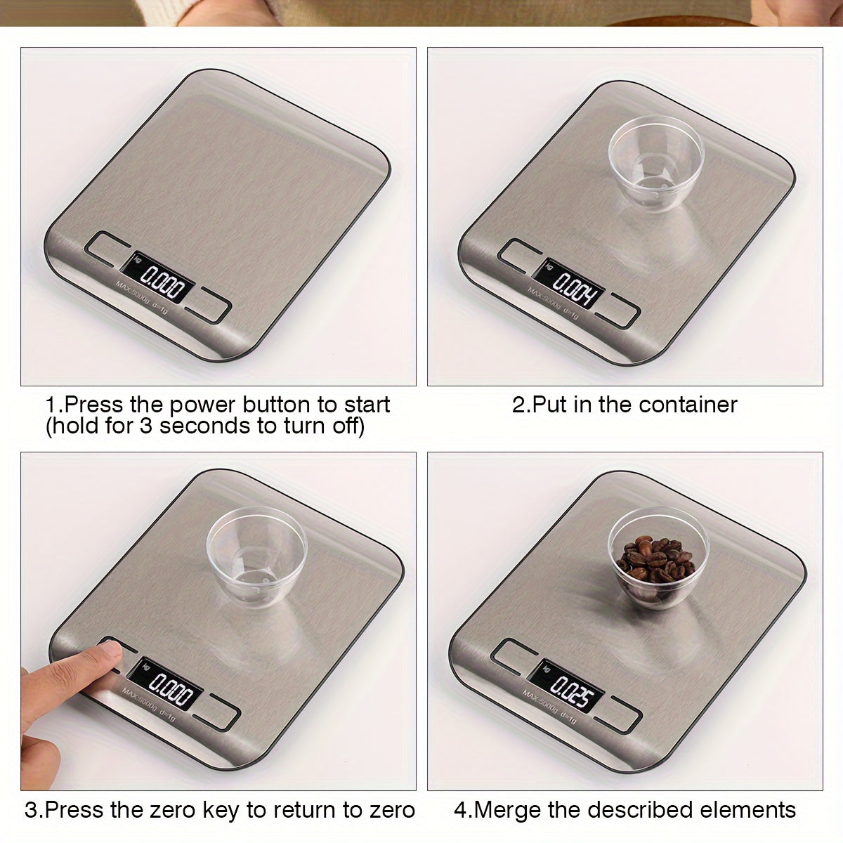 Цифровые 5 кг прецизионные весы из пластика промышленный баланс с режимом беззарядки