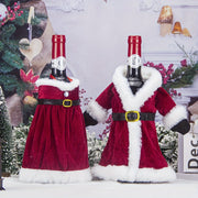 Red Wine Bag with Leak-Proof Cap for Travel and Christmas Party Decoration