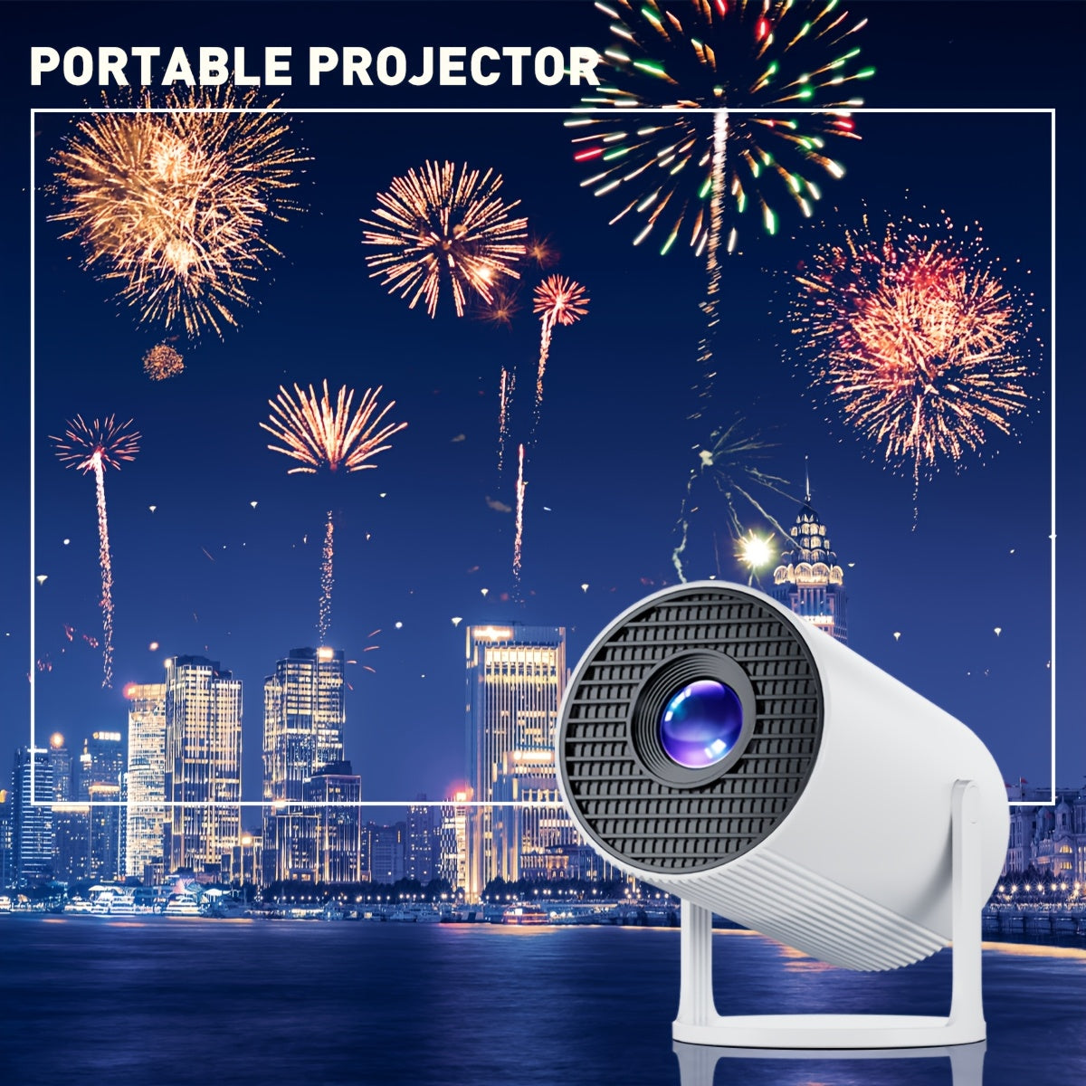 Portable Projector for Home Theater, TV Sticks, Laptops, Smartphones
