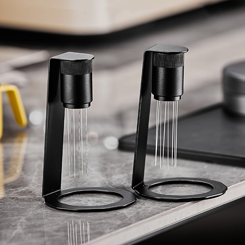 8-Needle Espresso Stirrer WDT Tool Coffee Distribution Magnet Stand