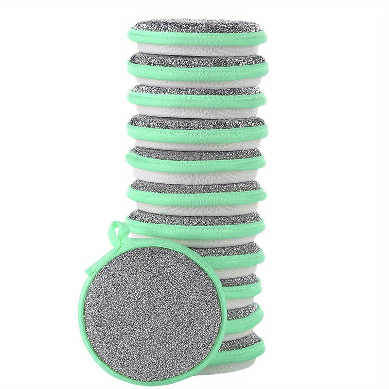12-Piece Kitchen Cleaning Set with Sponges, Scrubbing Pads, Dish Cloths and Towels
