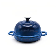 Enamel Cast Iron Loaf Pan with Lid 22.86cm Oven Safe Non-Toxic Durable