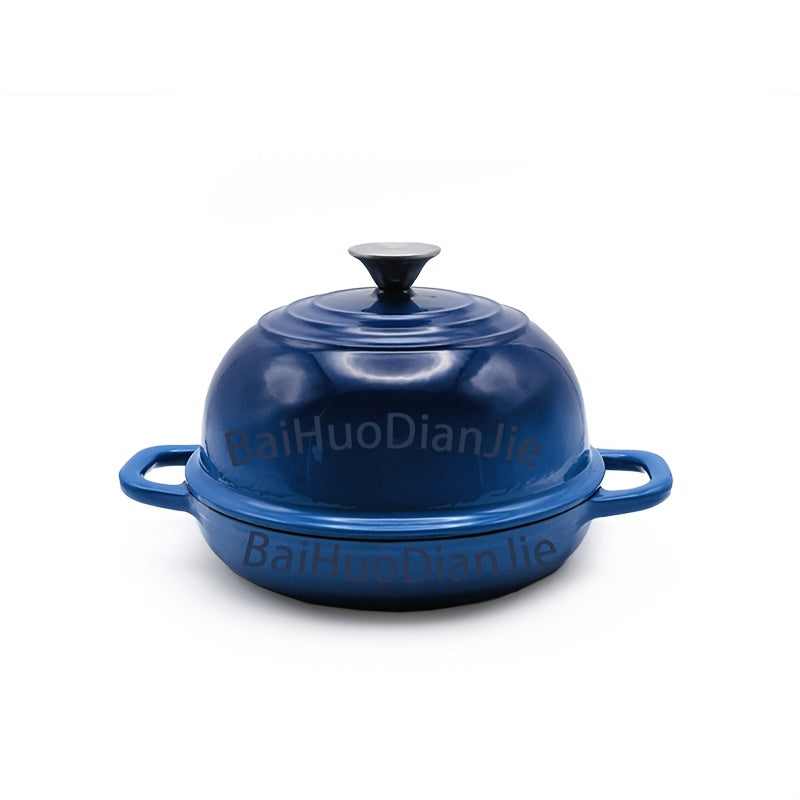 Enamel Cast Iron Loaf Pan with Lid 22.86cm Oven Safe Non-Toxic Durable