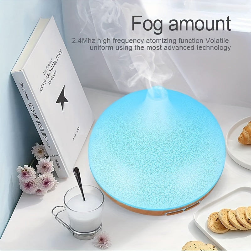 550ml Ultrasonic Aroma Diffuser with 7 LED Colors and Timer for Home Office