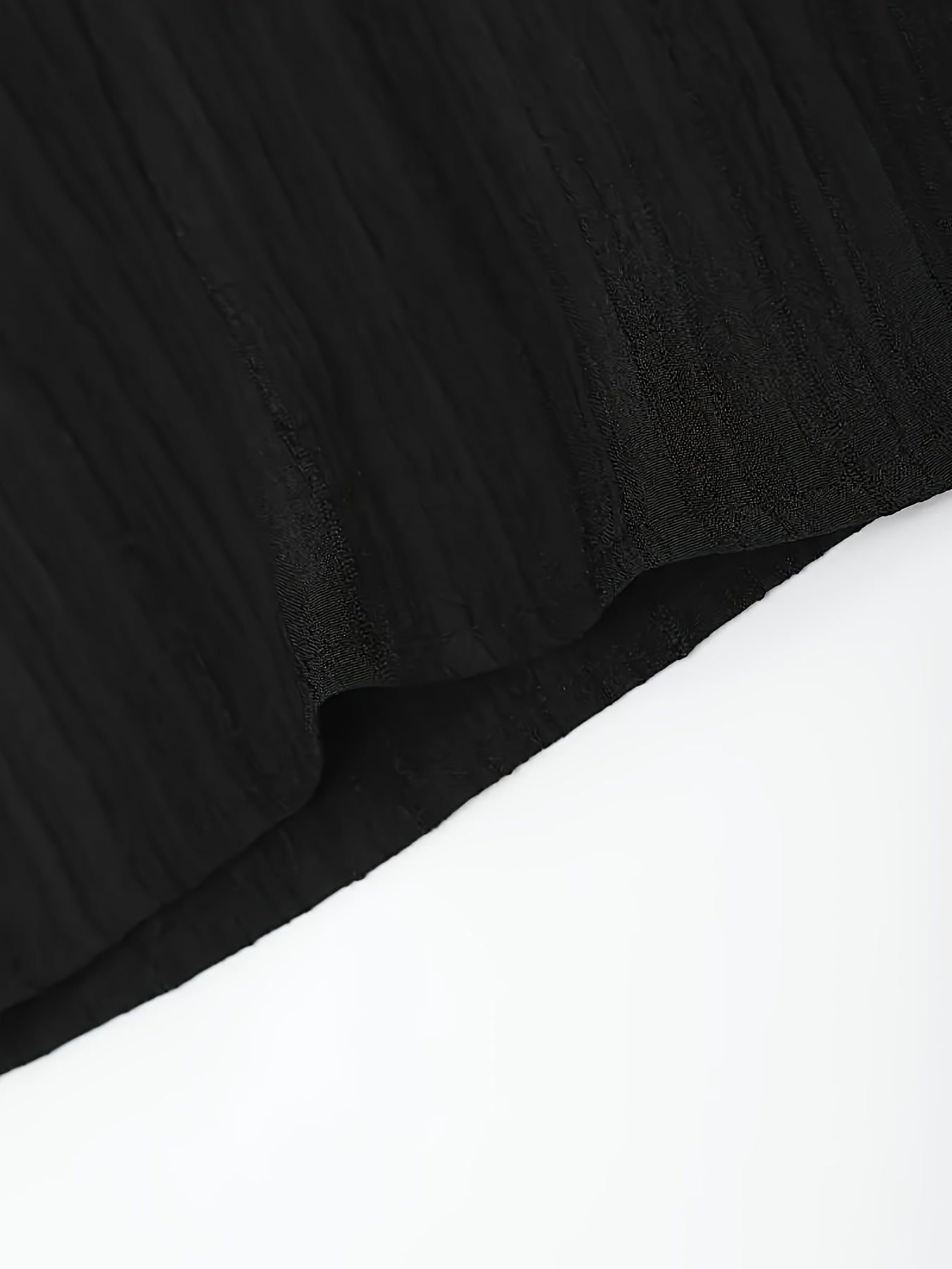 Men's Summer Set Casual Short Sleeve Button-Up Shirt and Drawstring Pants Polyester Solid