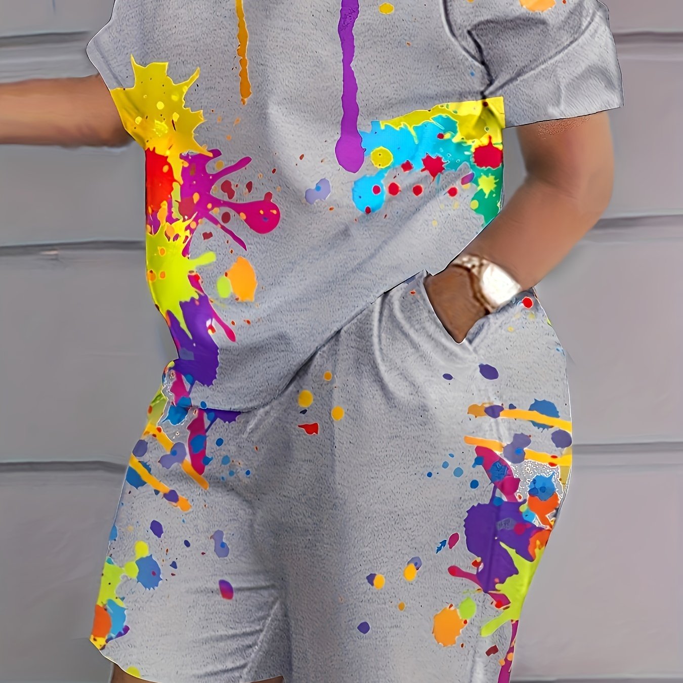 Ayollar uchun katta bosma tasodifiy ikki qismli to'plam