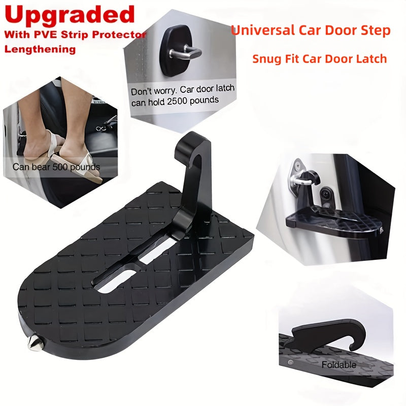 Universal Aluminum Folding Door Step for Roof Racks SUV Truck Sedan