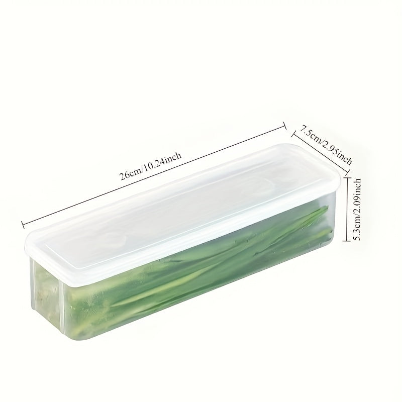 Durable FreshSeal Plastic Refrigerator Organizer Bins Set of 2 Food-Safe BPA-Free