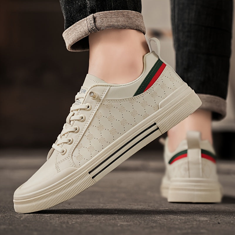 Men's Breathable Low-Top Skate Sneakers Casual Streetwear Shoes