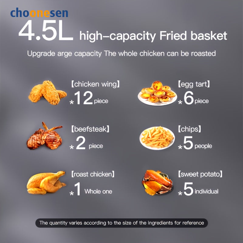 Air Fryer Oven - Touchscreen, Low-Oil, Water Lock, EU Plug