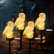 Solar-Powered LED Owl Garden Stake Light for Outdoor Pathway and Garden Decor