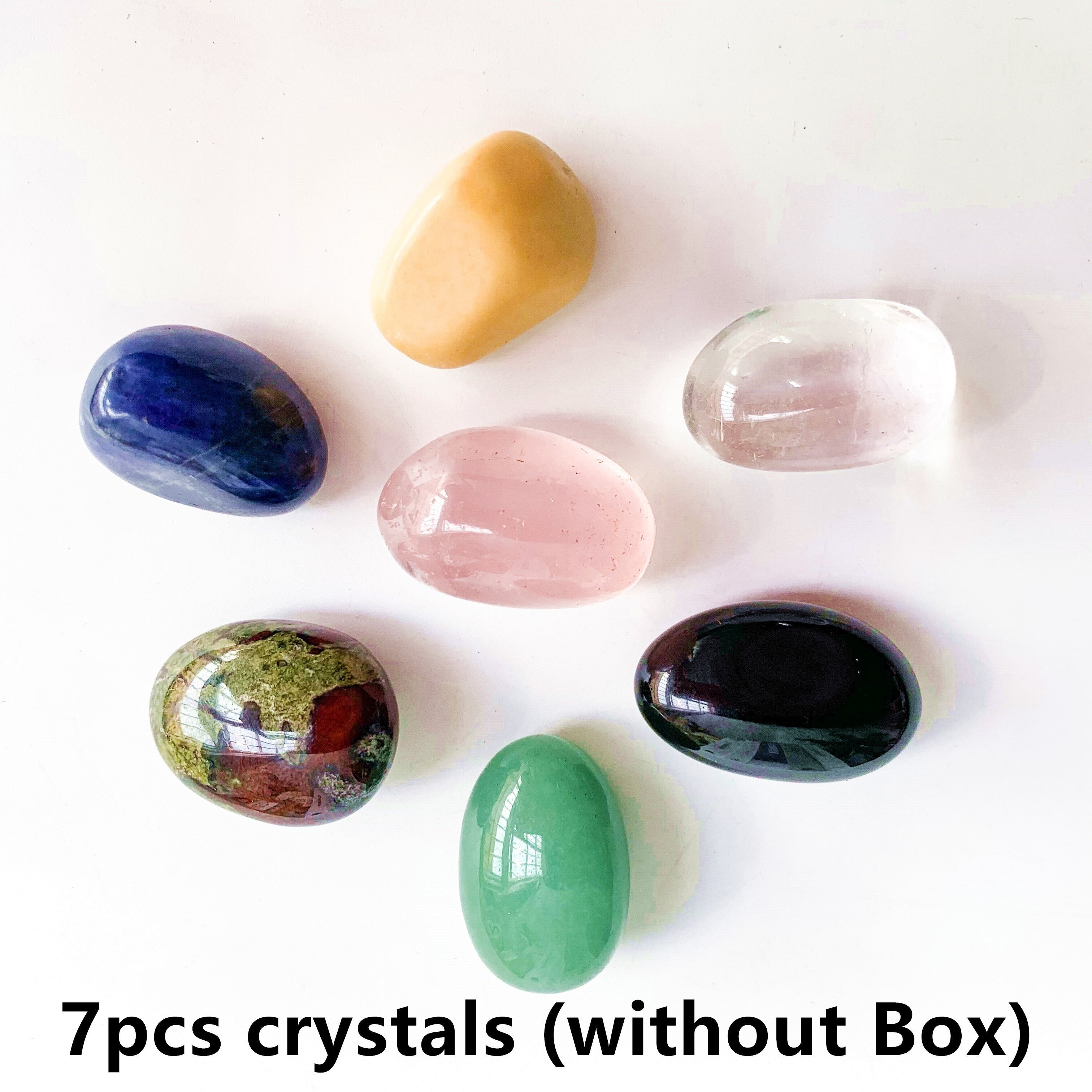 Chakra Stones Collection Box with 7 or 14 Pieces for Jewelry Making and Decor