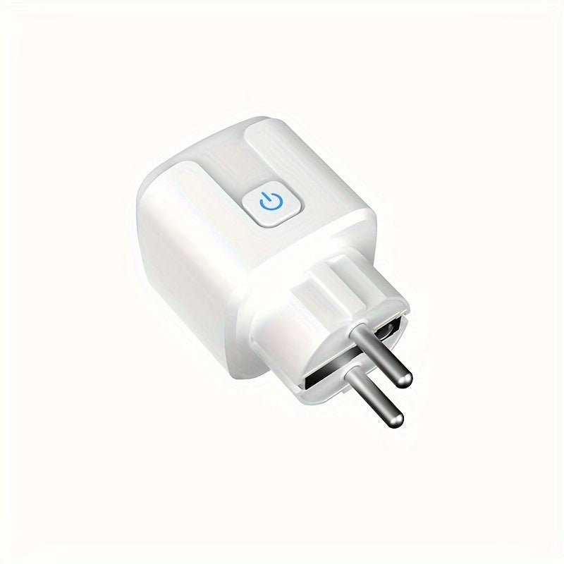 European Standard WiFi Smart Plug with Power Meter 16A Voice Control Mobile App Remote Control