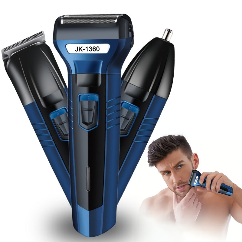 3-в-1 мужской набор для ухода за собой электробритва триммер для бороды триммер для носовых волос машинка для стрижки