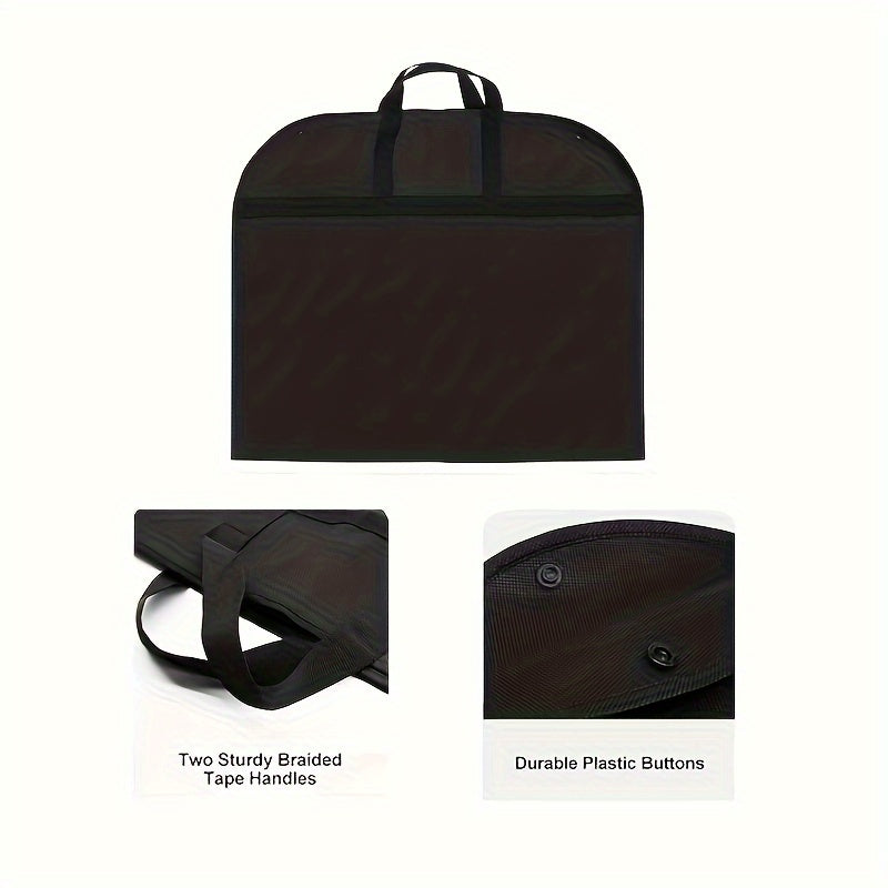 Breathable Garment Bag with Zipper Closure and Handle for Suits Shirts Dresses