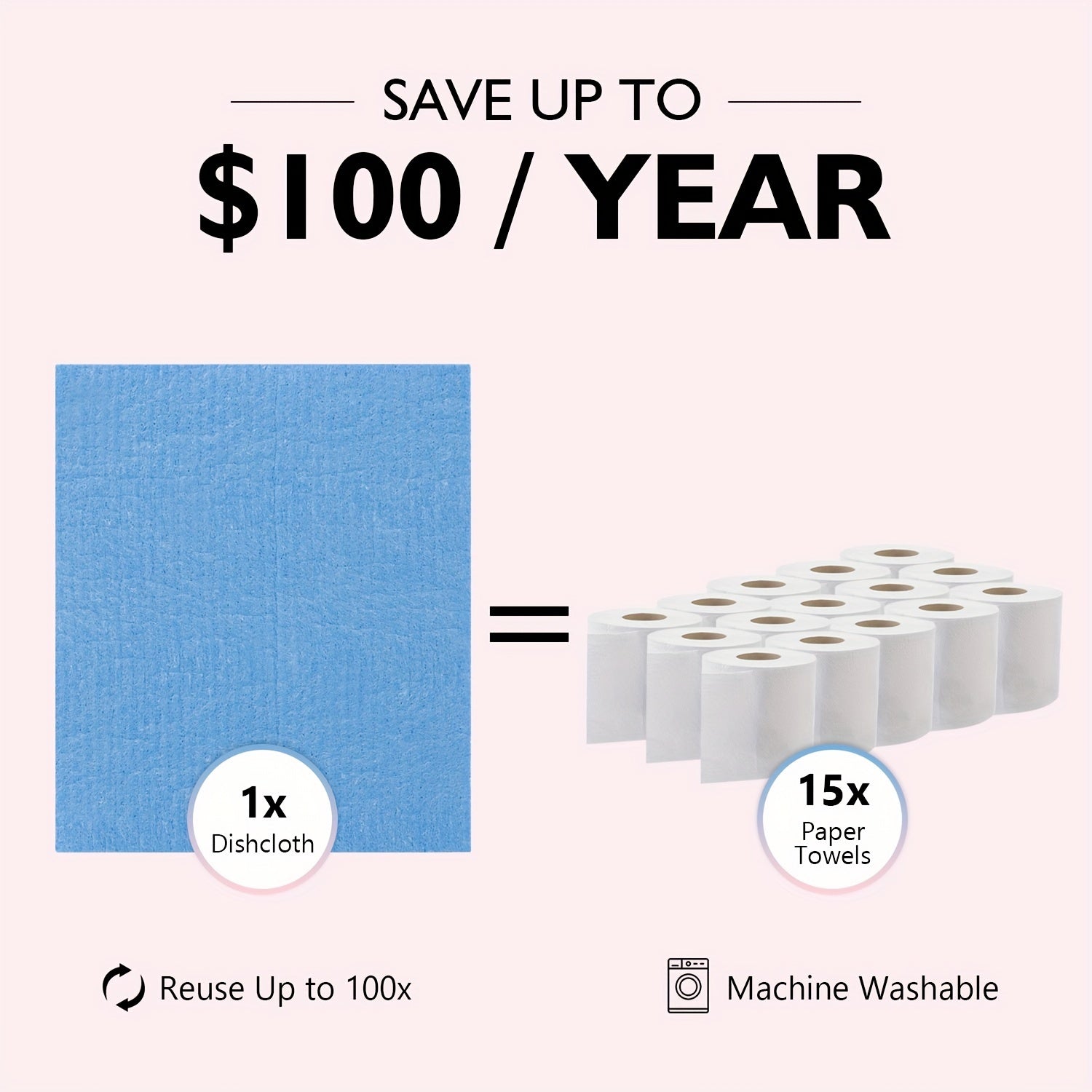 Swedish Dishcloths Kitchen Set Reusable Cellulose Sponge Cloths for Dishes