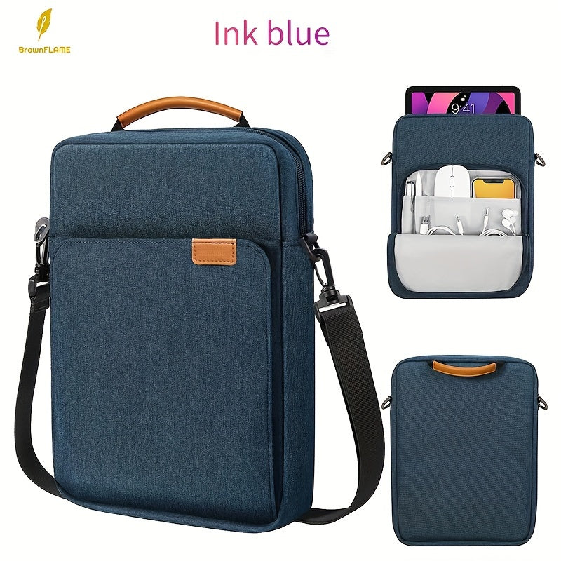 Waterproof Laptop Shoulder Bag for 27.94cm Tablets and 33.02cm Laptops Black Grey Blue Pink