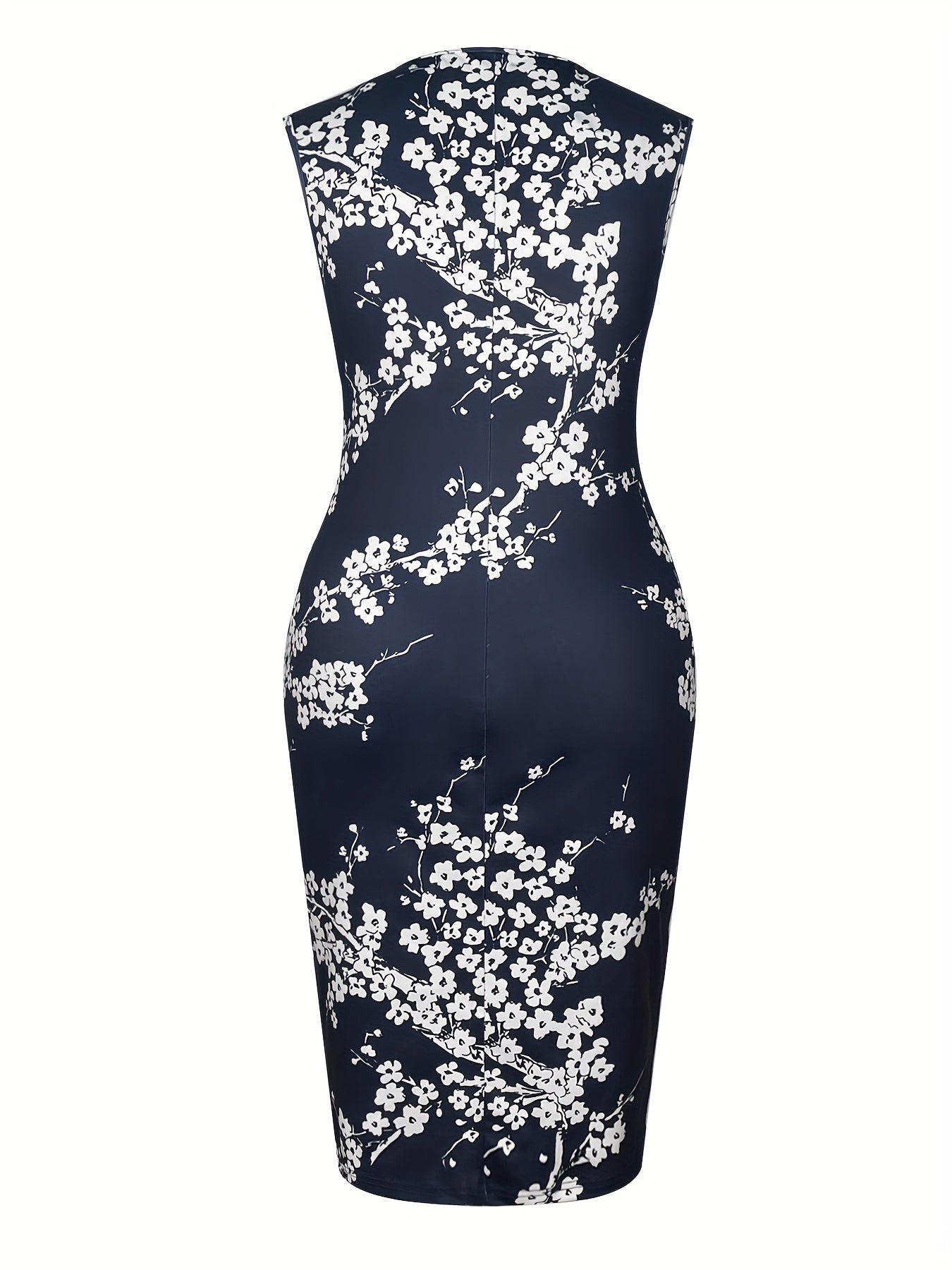 Plus Size Polyester Blazer Dress Set with Elastane High Stretch Elegant Style