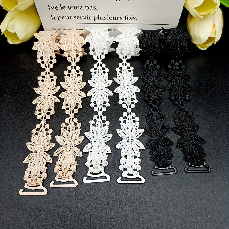 Polyester Plaid Bra Shoulder Strap Replacements 3 Pieces