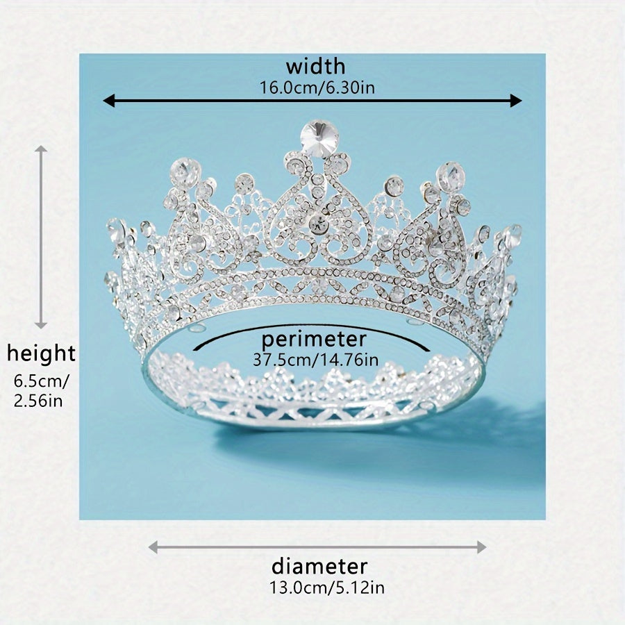 To'y uchun Kristalli Rhinestone Taxtasi va Bayram bosh kiyimlari