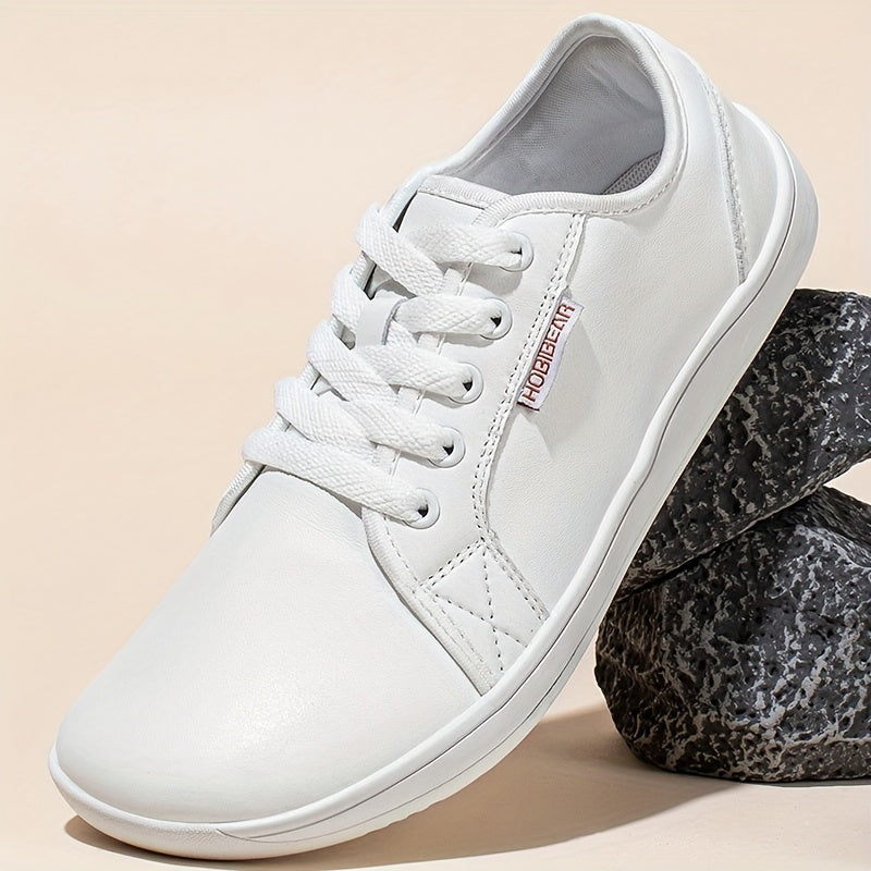 Minimalist Barefoot Sneakers for Men and Women with Wear-Resistant Rubber Sole and Breathable Microfiber Upper