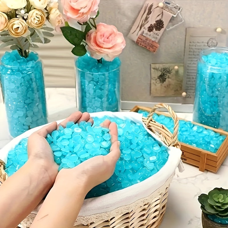 Glow-in-the-Dark Aquarium Stones for Fish Tanks and Gardens 200 Pieces