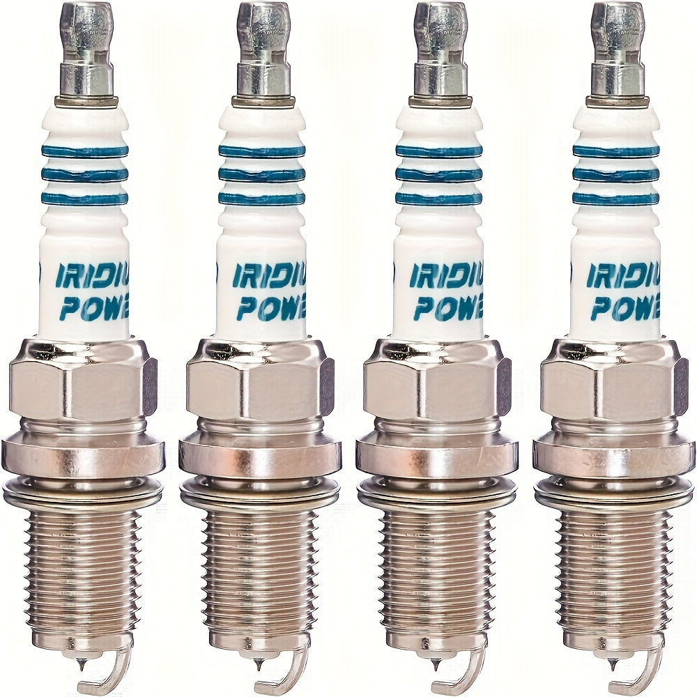 4 Pack Iridium Power Spark Plugs High-Performance for Car Vehicles Compatibility