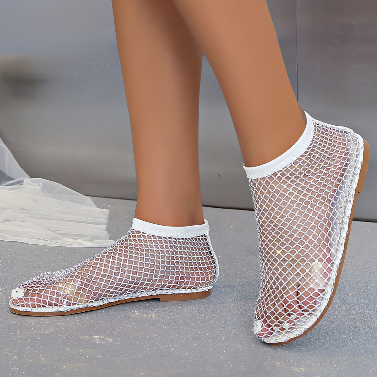 Women Mesh Slip-On Roman Sandals Casual Summer Flat Heel Pink