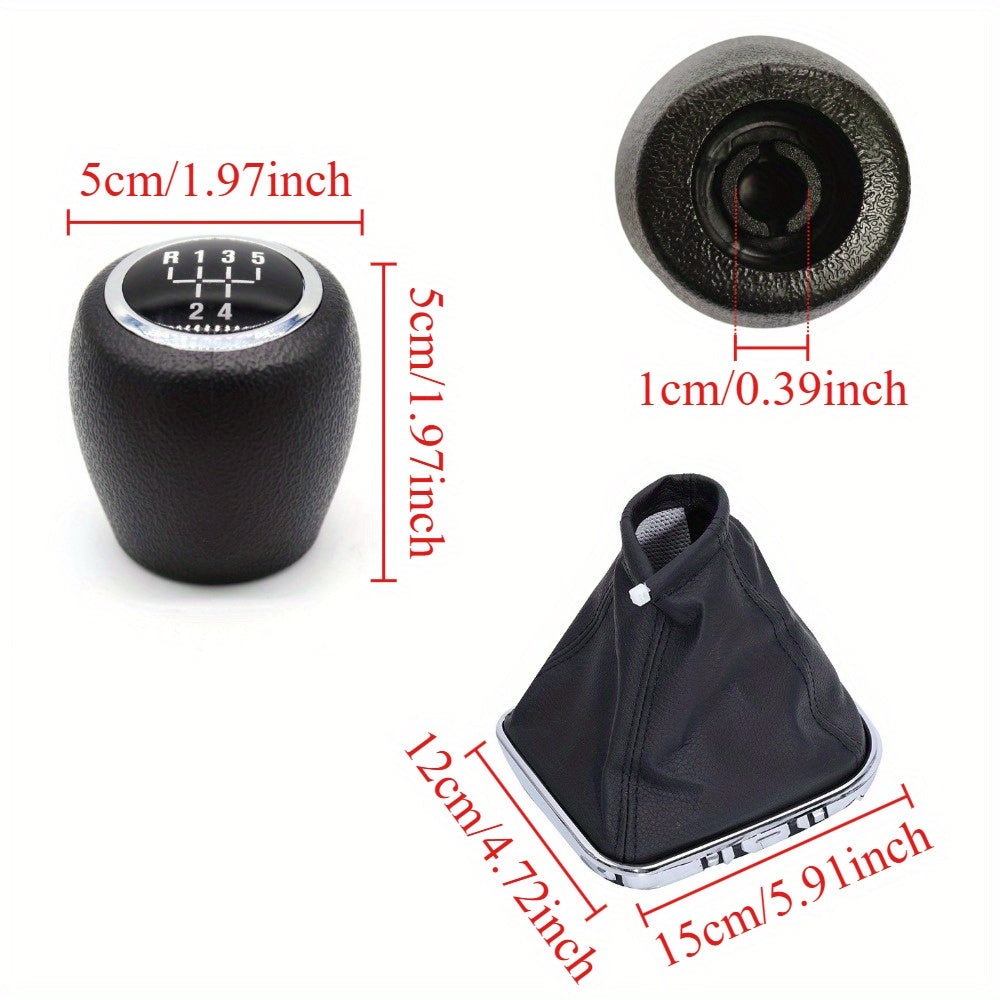 Manual Gear Shift Knob With Boot and Dust Cover for 2008-2012 Sedan