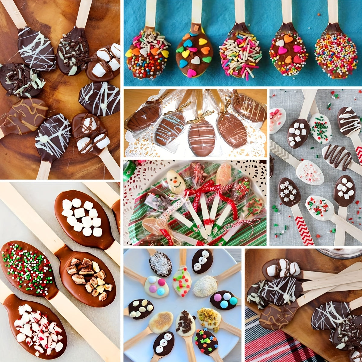 Premium Bamboo Mini Spoons for Hot Chocolate Serving, Pack of 50 or 100