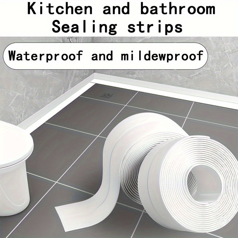 Vanna va oshxona lavabolariga, hammomlarga, hojatxonalarga va derazalarga mo'ljallangan suv o'tkazmaydigan o'z-o'zidan yopishadigan kalka tasmasi. Bo'shliqlarni muhrlash uchun ideal.