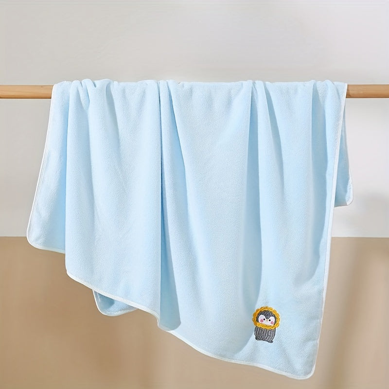 Baby Bath Towel and Blanket Coral Fleece Fast-Drying Absorbent Infant Towels