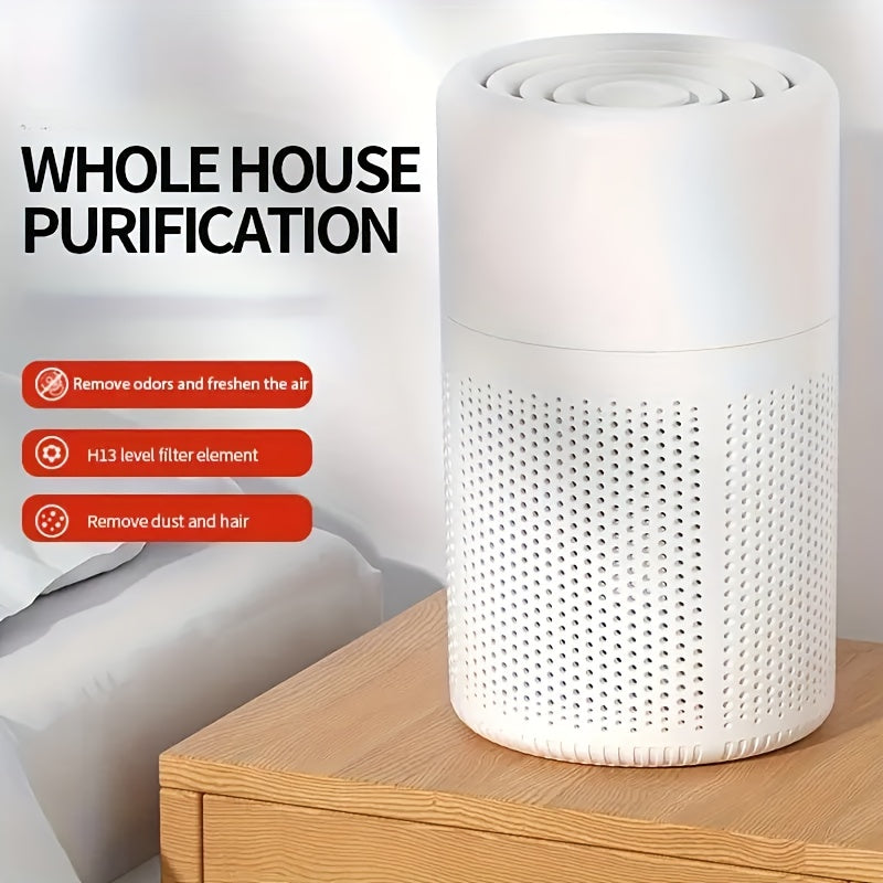 USB Powered Air Purifier with HEPA Filter for Home Office Bedroom